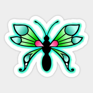 Water Butterfly Sticker